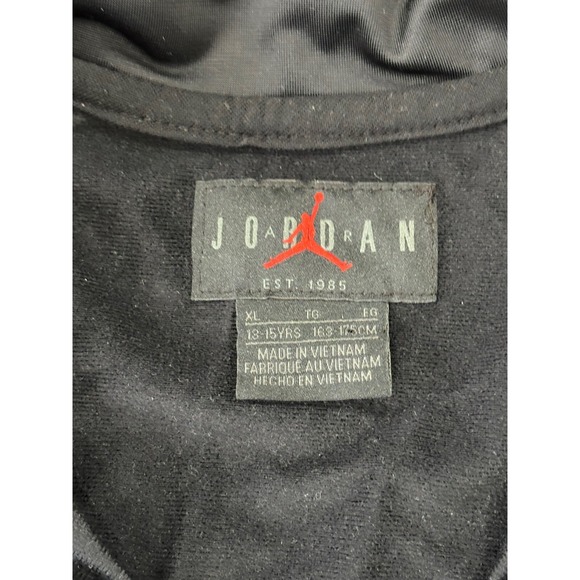 Nike Air Jordan Jacket Boys Size XL Black Red Full Zip Long Sleeves - Picture 11 of 16